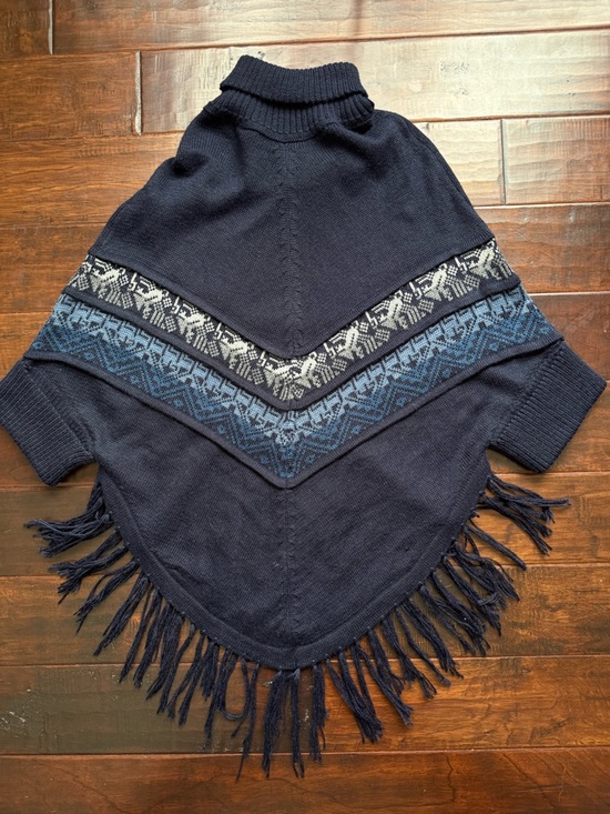 Alpatex Sweaters - VTG Alpatex Peru Alpaca Turtleneck Poncho w/ Sleeves